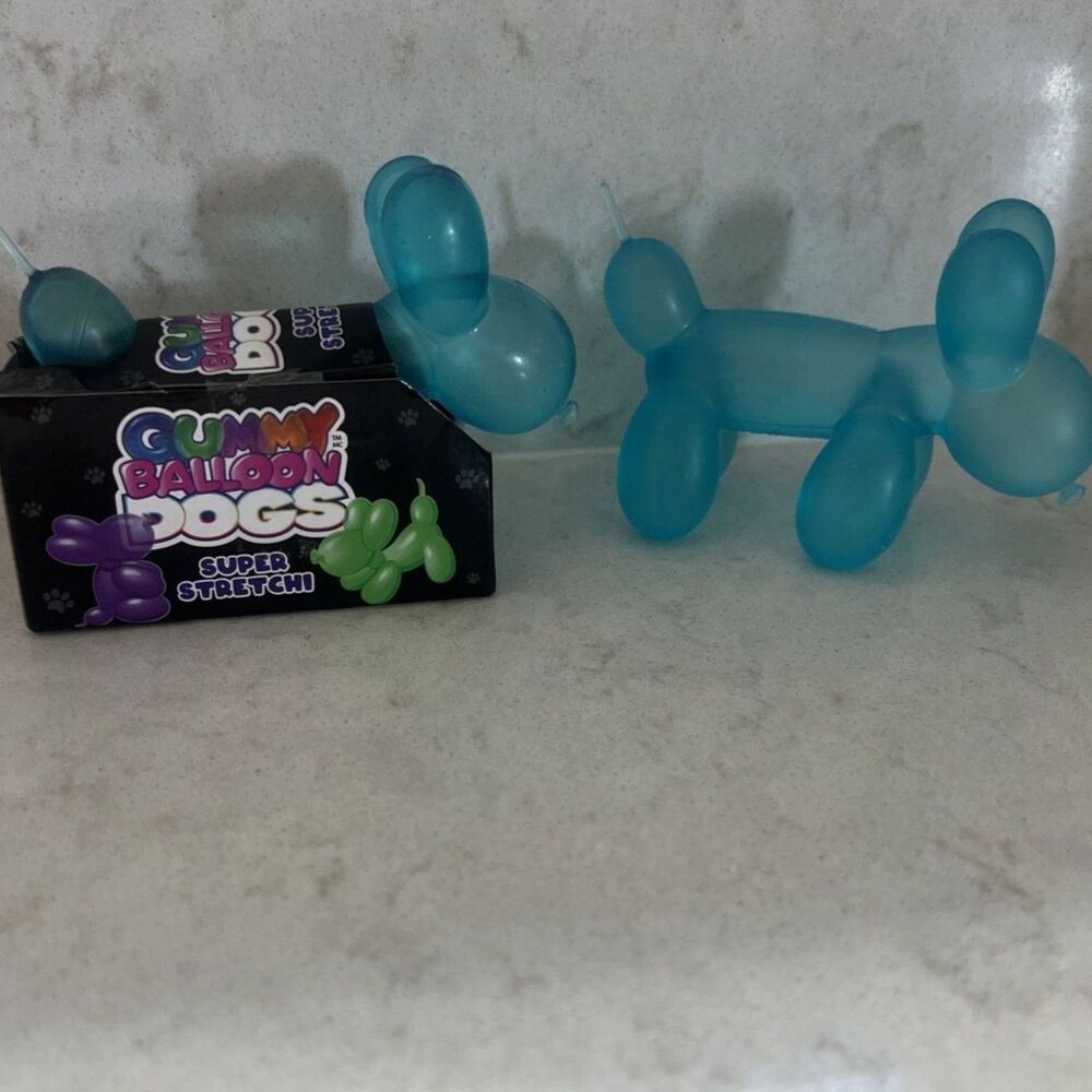 Gummy Balloon Dogs Super Stretchy Toy Blue